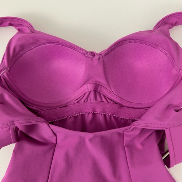 CALIA Power Sculpt Geranium High Support Square Neck Thick Straps Tankin… - Picture 8 of 13